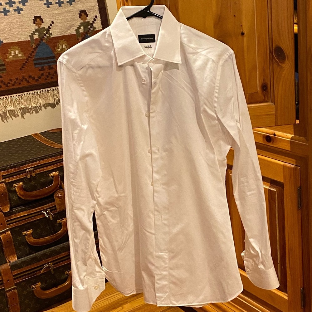 Slim Fit Ermenegildo Zegna Dress Shirt (Size: 15-38/Small)